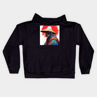 Old Black Samurai IV Kids Hoodie